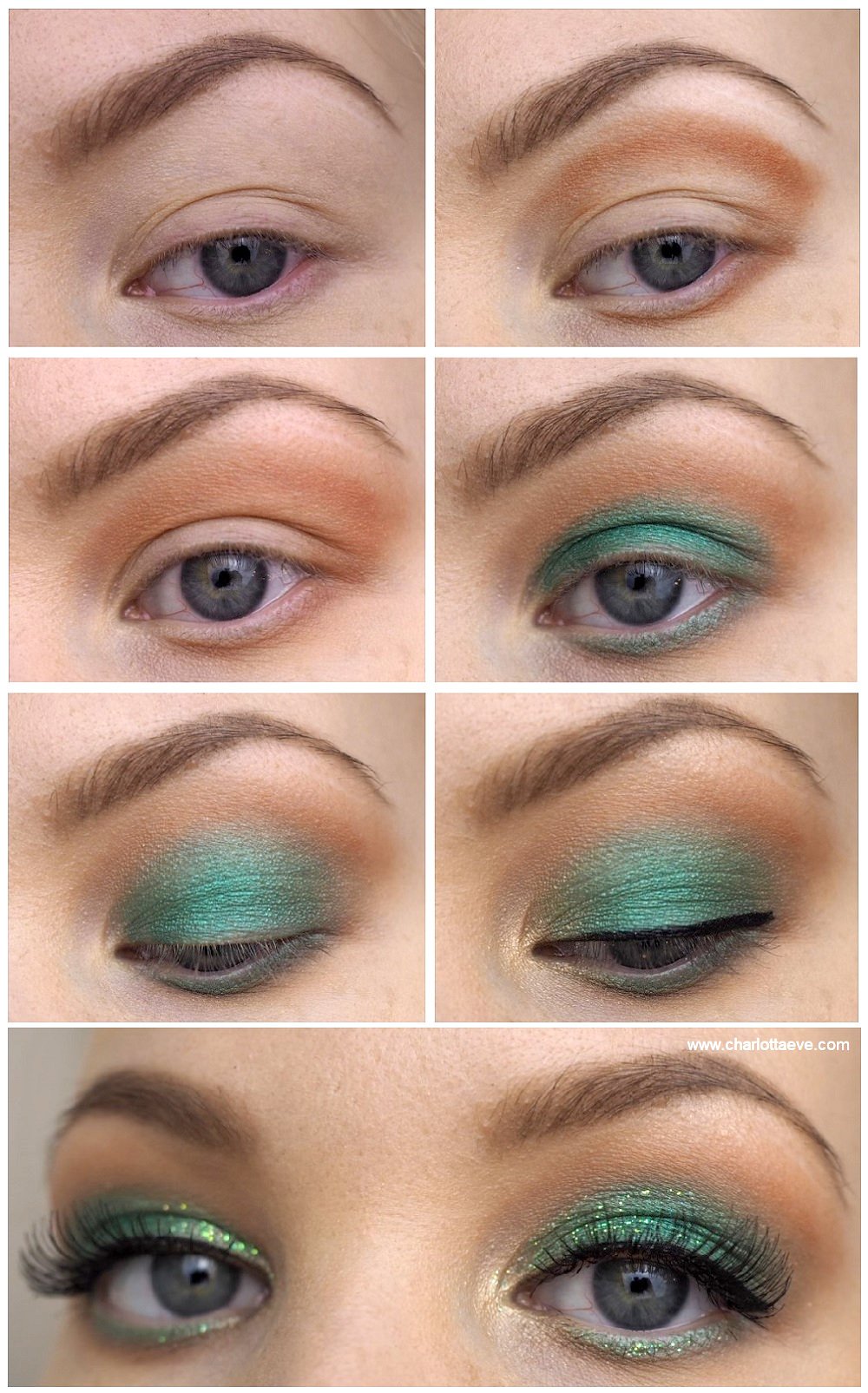 green eyeshadow makeup tutorial