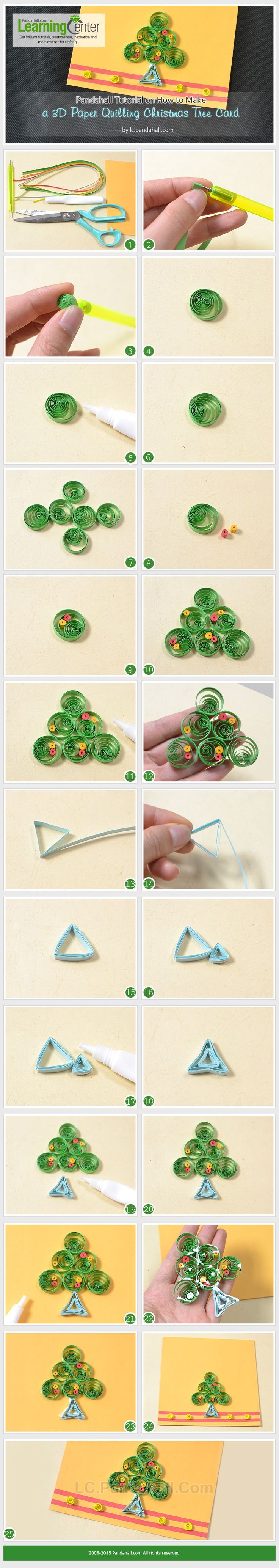 quilled christmas tree tutorial