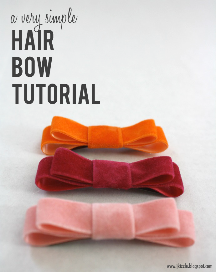 hair bow making tutorial