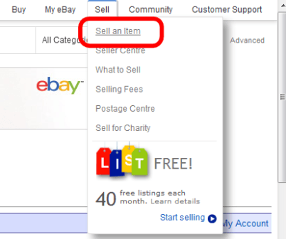 start selling on ebay tutorial