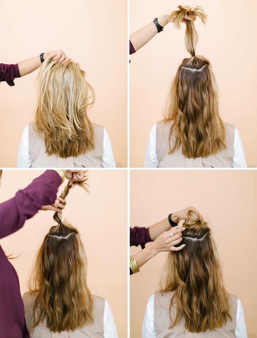 half up hairstyle tutorial