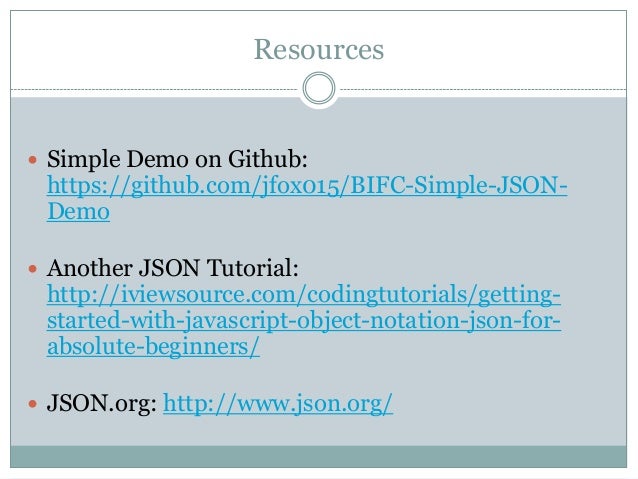 json tutorial for beginners