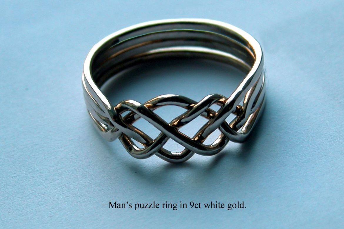 4 band puzzle ring tutorial