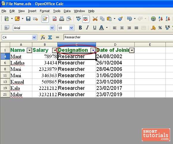 youtube open office spreadsheet tutorial