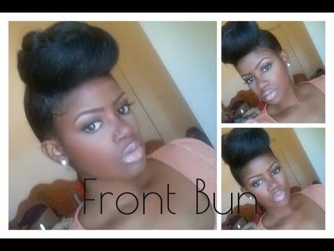 high bun tutorial natural hair