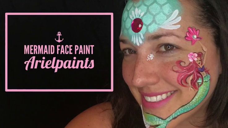 mermaid face paint tutorial