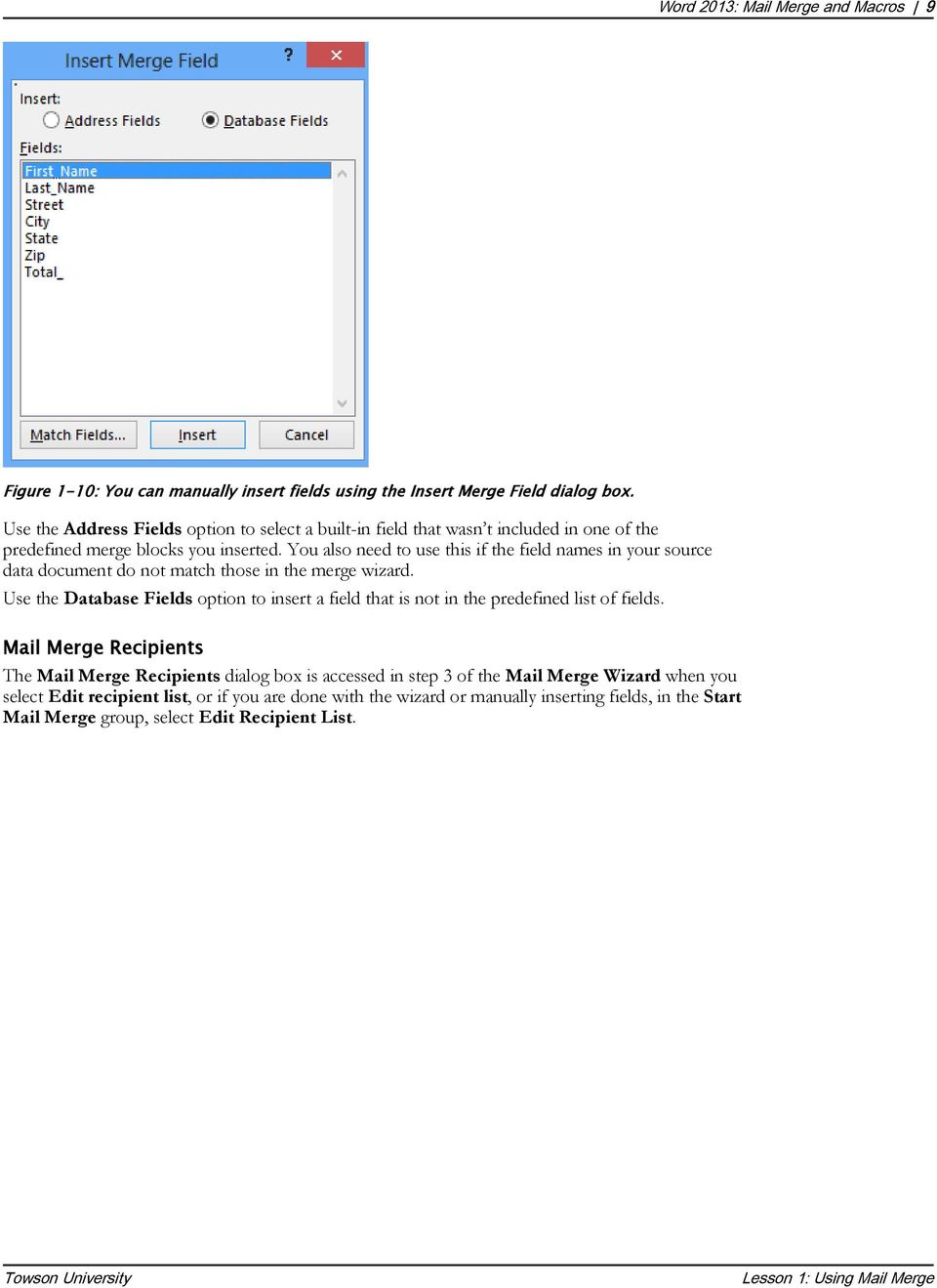mail merge tutorial word 2013