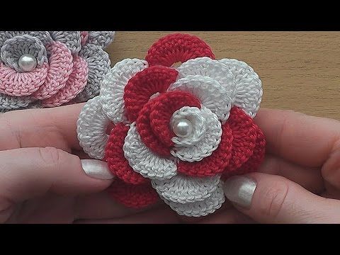 simple crochet flower tutorial
