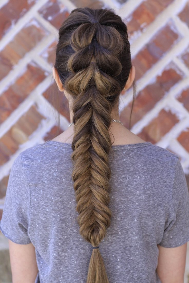 fish braid hair tutorial