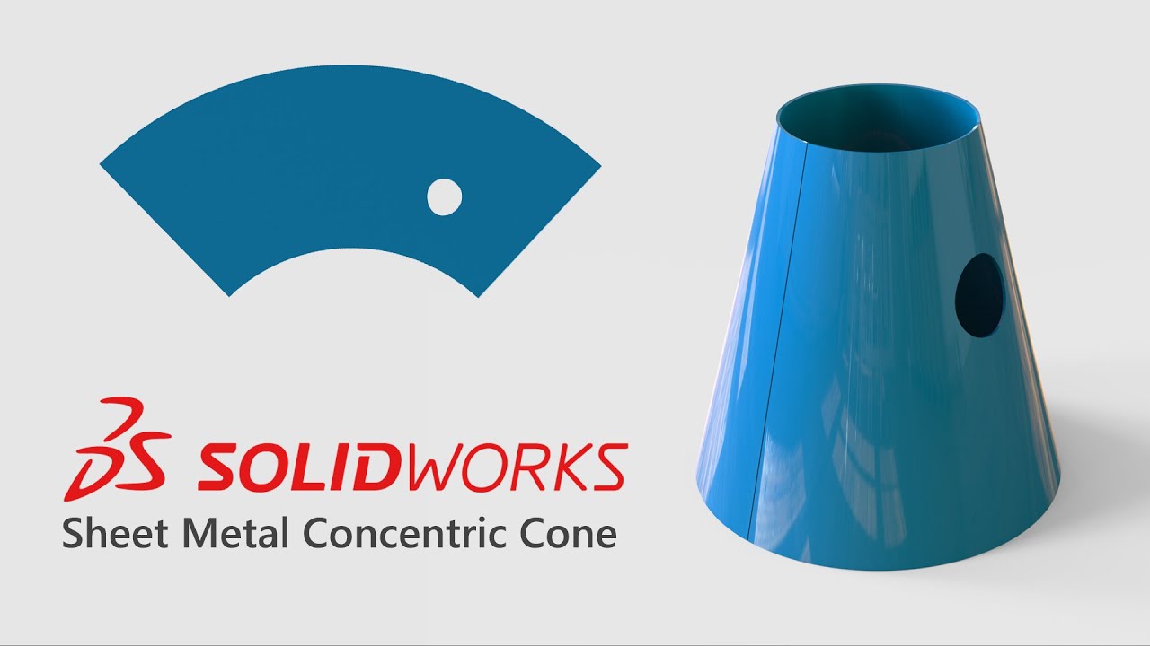 solidworks sheet metal cone tutorial