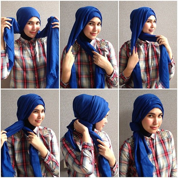 simple turban style hijab tutorial
