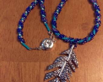 beaded peacock feather tutorial