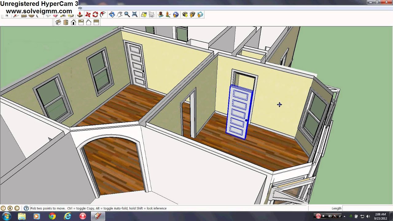 google sketchup house framing