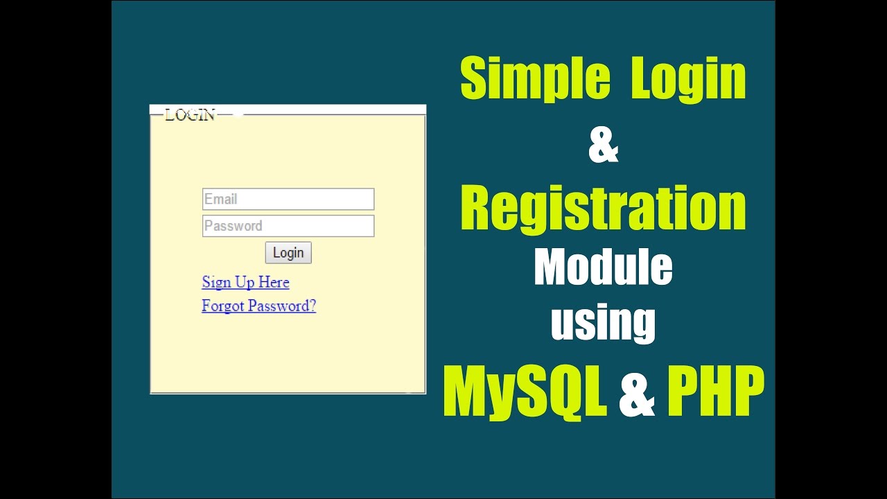 php mysql form tutorial