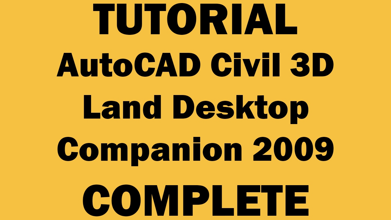 tutorial autocad civil 3d