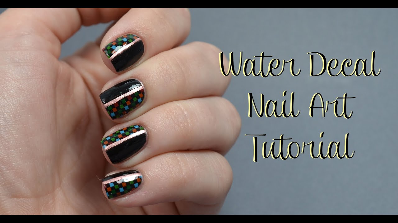 water nail decals tutorial